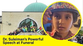 Imam Dr Omar Suleiman Delivers Speech at Funeral for 6YearOld Muslim Boy [upl. by Desimone]