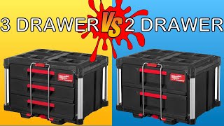 Milwaukee Packout 3 drawer vs 2 drawer review [upl. by Harwilll454]