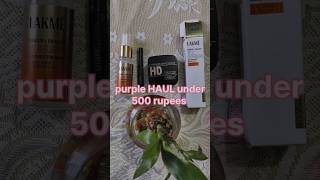 purple 💜 HAUL under 💵500😱ruppeepurple makeup shorts [upl. by Ingeborg5]