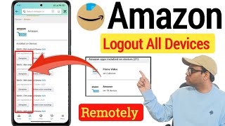 How to logout Amazon account from all devices  Amazon prime video signout all devices remotely [upl. by Ahsatel]