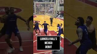 LiAngelo Ball went CRAZY in his MEXICO DEBUT shortsviral nba sportsnews [upl. by Dulsea]