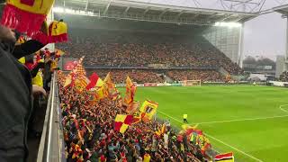 les corons  Stade Bollaert Delelis Lens  mitemps  rclens [upl. by Yand393]