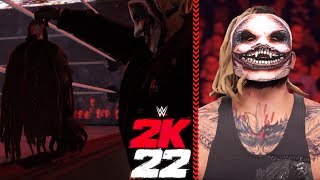 WWE 2K22  THE FIEND BRAY WYATT ENTRANCE GFX HEAD LANTERN  2022 [upl. by Aisek]