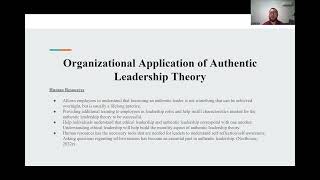 Authentic Leadership Theory Presentation [upl. by Zeret207]