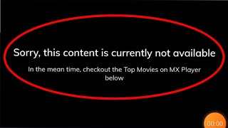 Fix Mx Player Sorry this content is currently not available Problem Solve [upl. by Orat921]