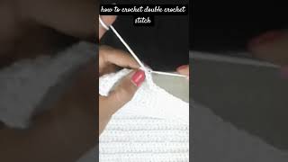 How to crochet double crochet stitch crochet dc tipsandtricks viral ytviral freepattern [upl. by Noskcire106]