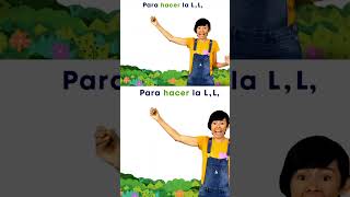 La LETRA L es muy fácil de escribir 😊 123andres musicainfantil cancionesdivertidas shortsvideo [upl. by Gnud711]