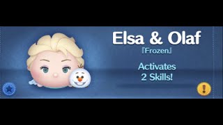 Nov 24 New Tsum  Disney Tsum Tsum Elsa amp Olaf SL6 Gameplay [upl. by Vidda]