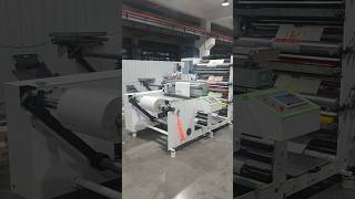 3 Colors Stack Flexo Printing Machine with Roll to Sheet Cutting [upl. by Jago]