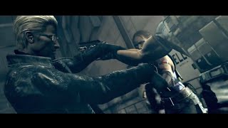 Wesker se enfrenta solo contra Sheva y Chris Resident Evil 5 PS5 [upl. by Thia]