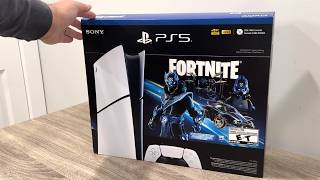 PS5 Slim Fortnite Bundle Unboxing Black Friday Deal [upl. by Lyman]