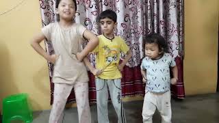 Kamariyamitron song  performed by Nandini Ansh Shravani bacheManKSache funnymoments cutebabies [upl. by Neelloj150]