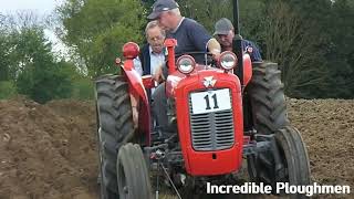 1964 Massey Ferguson 35X 25 Litre 3cyl Diesel Tractor 45HP With Ransomes Plough Cructon [upl. by Kitrak]