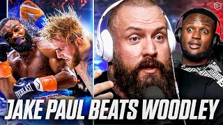 JAKE PAUL BEATS TYRON WOODLEY  Live Reactions [upl. by Sitrik568]