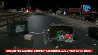 Couvre  Feu à Yoff  La route menant à laéroport Léopold Sédar Senghor à feu [upl. by Tuchman]