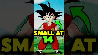 WHY GOKU IS TOO SMALL AT AGE 14  goku  dragon ball super  goku dragonballsuper shorts [upl. by Bennet]