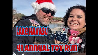 Lake Havasu 64th annual Toy run with nomadicfanaticchapter 13 [upl. by Farlie]