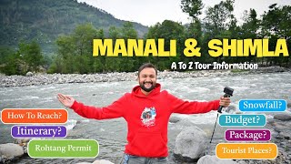 Shimla Manali Tour Plan  Shimla Manali Itinerary amp Shimla Manali Tour Budget  Shimla Manali Guide [upl. by Odarnoc]