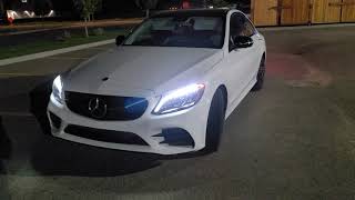 2020 MercedesBenz C300 at Night [upl. by Attemaj457]