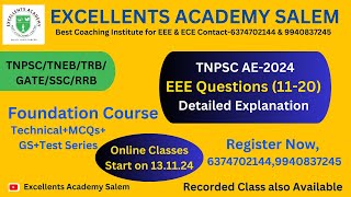 TNPSC CTSE2024 200 Questions SolvingBest Classes for ECEampEEE all Competitive Exams [upl. by Glennon]