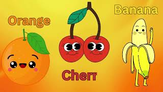 Fruit Song kindergarten playgroup preschool nurseryrhymes fruitsong kidsfunlearning [upl. by Demy]