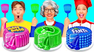 Me vs Grandma Cooking Challenge  Amazing Cooking Hacks by HAHANOM Challenge [upl. by Nyladnohr]