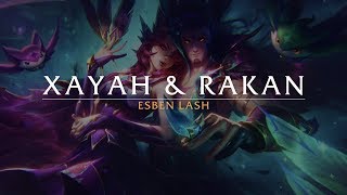 Spalsh Art Process  Xayah amp Rakan [upl. by Kerad]