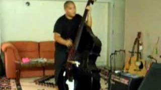 Rockabilly Slap bass at FMI wwwBassesRuscom Kyle Escalante doing some great slapping [upl. by Atram]