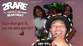 Fortune Reacts  Ep33  2Rare ft Lakeyah amp Ann Marie  Heartbeat REACTION [upl. by Loralie]