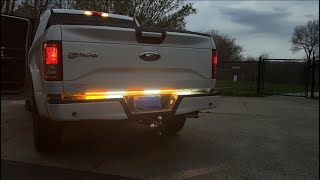 XRIDONSEN 48 inch Tailgate LightsRear Strobe Lights for Tow Plow Trucks Pickup Trailer [upl. by Whitnell]