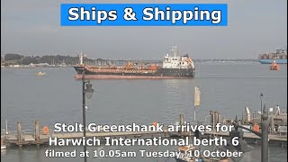 OilChemical tanker Stolt Greenshank passes Hapenny Pier Harwich 10 October 2023 [upl. by Muir555]