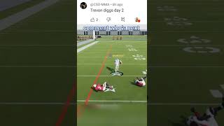 99 yard touchdown with Trevon Diggs madden [upl. by Atinek]