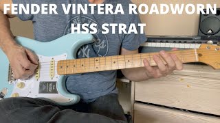 Fender Vintera LimitedEdition 50s Stratocaster Road Worn Maple Fingerboard Electric Guitar HSS [upl. by Nappie]