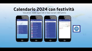 Calendario 2024 con festività [upl. by Anitnegra865]