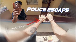 Police escape in handcuffs  Parkour POV [upl. by Yleme]