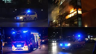 GRIP 2 Zeer grote brand in flat in Gorinchem [upl. by Thrasher364]