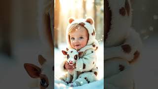 Kids with tiny Animals baby kidsdance cute [upl. by Nedmac874]