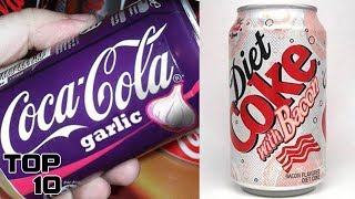 Top 10 Weirdest CocaCola Flavors From Around The World [upl. by Faye]