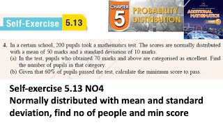 Probability distribution selfexercise 513 Q4 Latihan kendiri 513 form 5 add maths kssm textbook [upl. by Adnowat]