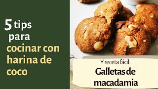 Cómo cocinar con harina de coco galletas de macadamia [upl. by Norok931]