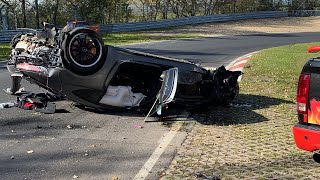 Nurburgring AMG GTR crash [upl. by Coad]