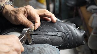 The Oldest Custom Handmade Soccer Shoe Store in Korea The Process of Making Soccer Shoes [upl. by Frerichs]