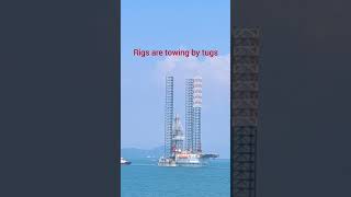 RIGS TOWING BY TUG BOAT [upl. by Giacopo]