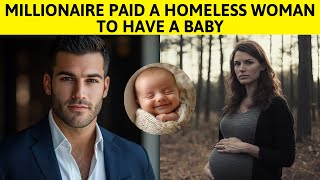 MILLIONAIRE PAID A HOMELESS WOMAN TO HAVE A BABY BUT WHEN THE BABY WAS BORN HE WAS SURPRISED [upl. by Issi]