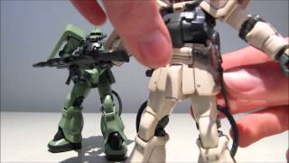 1144 HGUC Zaku II F2 Zeon and EFSF review [upl. by Noirret863]