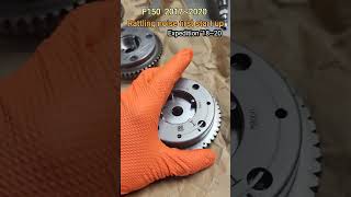 F150 35 Eco Rattling noise first start up  Replace modified Cam phaser sprockets F150Noise [upl. by Chris]