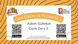 Uzman Öğretmenlik Sınavı Özel Eğitim ve Rehberlik Ders2 [upl. by Amorita683]