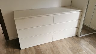 Assembling IKEA furniture  MALM  Chest of 6 drawers 6drawer dresser [upl. by Ennyrb]