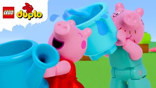 Splash battle in the garden with Peppa Pig💧🌻🛝 Peppa Pig Tales  LEGO® DUPLO  LEGO® Little Ones [upl. by Sherm378]