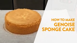 How to make Genoise Sponge Cake [upl. by Odanref109]